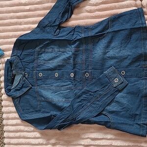 NWT DG2 - Denim-Look Shacket